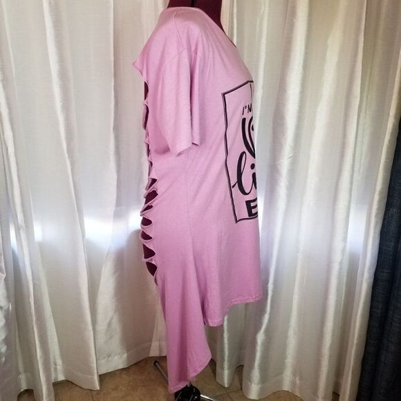 On Fire High-Low Women's Graphic Top (size 2X) - Picture 2 of 8